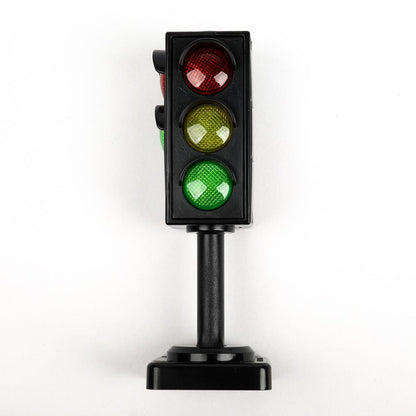 Модель пластиковый свет СВЕТОФОР С ДОРОЖНЫМИ ЗНАКАМИ, блистер Технопарк в кор.2*96шт