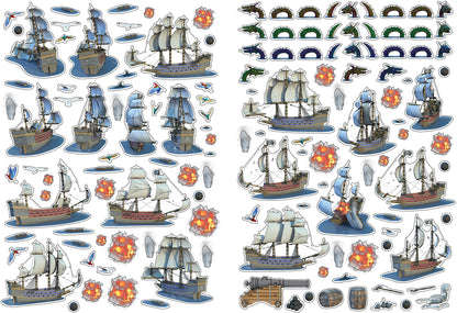 Моя книга пиратов (более 500 наклеек)