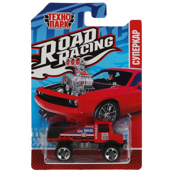Machine en métal ROAD RACING SUISSE 7,5 cm, dans un assortiment, en blister. Parc technologique en cor.2*360шт