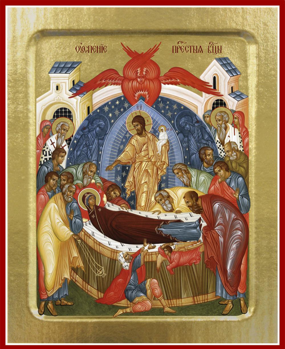 Икона Пресвятой Богородицы, Успения (на дереве): 125 х 160