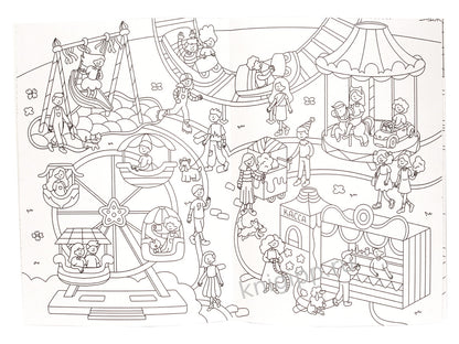 РАСКРАСКА-ВИММЕЛЬБУХ. ВЕСЁЛЫЙ ГОРОД