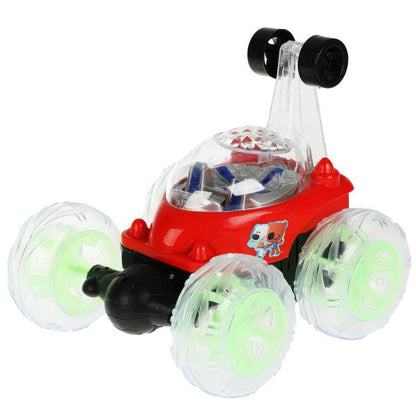 Машина-перевертыш на ру Ми-ми-мишки свет-звук, кор.28*18*16см ТЕХНОДРАЙВ в кор.24шт