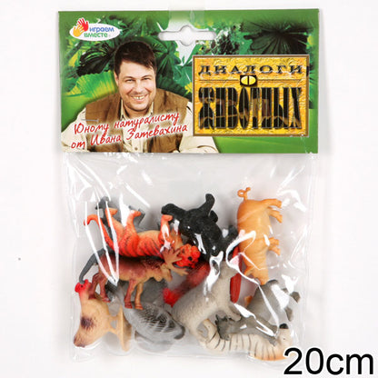 107606 НАБОР ИЗ 12-И ЖИВОТНЫХ "ИГРАЕМ ВМЕСТЕ" (6ДИКИХ+6ДОМАШНИХ) 5-6СМ В ПАК. С РУСС.ХЕДЕРОМ в кор.6*24наб