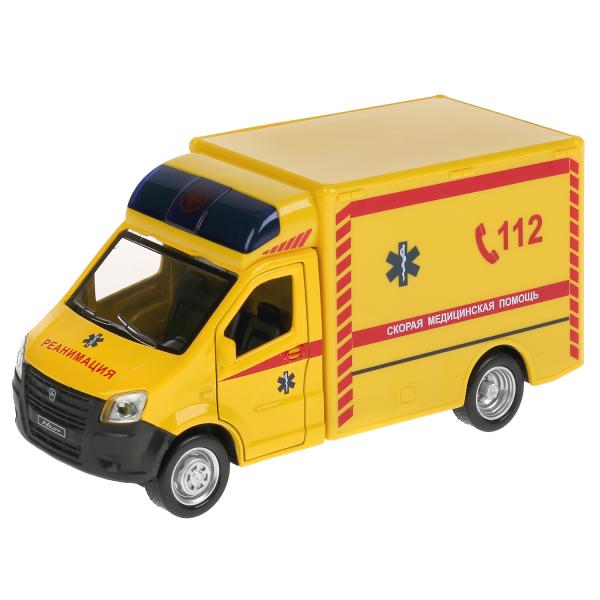 Машина металл свет-звук Группа ГАЗ ГАЗЕЛЬ NEXT реаним 15 см, дв, ин, в кор. Технопарк в кор.2*32шт