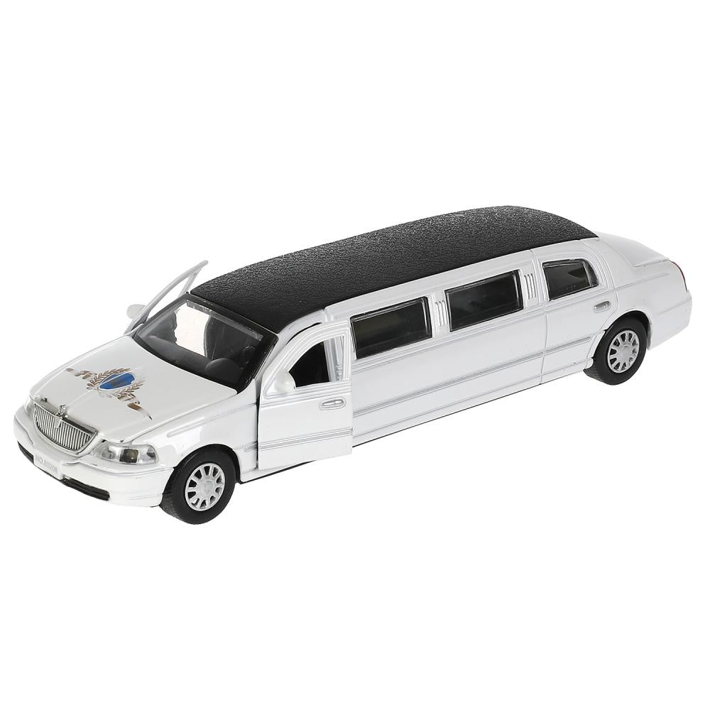 LIMO80208-18SL-MIX 313421 Машина металл свет-звук ЛИМУЗИН 18 см, двери, капот, инерц, ассорт, кор.