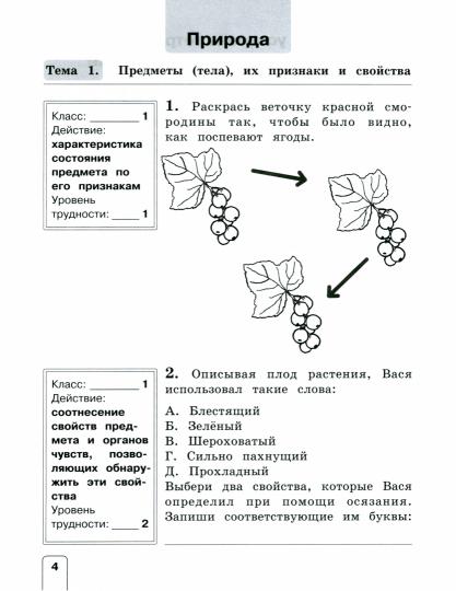 Окружающий мир 4кл [тетрадь для трен.и самопров.]