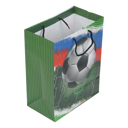 Пакет подарочный МАТОВЫЙ l,футбол,140 гр/м2 ЧУДО ПРАЗДНИК в кор.10*12шт