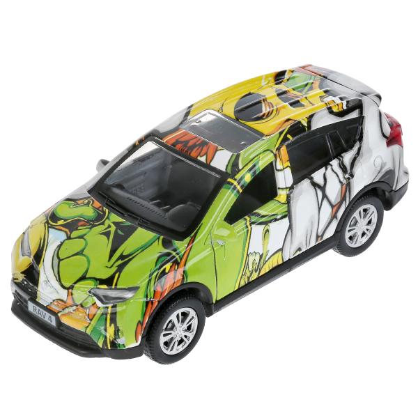 Машина металл TOYOTA "toyota rav4 графити", длина 12см, инерц, в ассорт. в кор.Технопарк в кор2*36шт