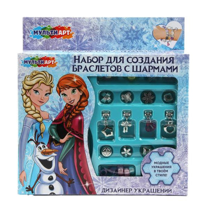 Набор для создания браслетов 18*19, снежная принцесса МУЛЬТИ АРТ в кор.2*84шт