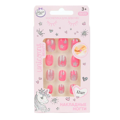 Накладные ногти-единорог в коробке МИЛАЯ ЛЕДИ в кор.60*12шт
