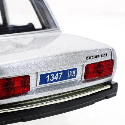 Машина металл свет-звук LADA ваз 2107,дв,к,баг,св-зв,ин,17,5 см,ПОЛИЦИЯ сер Технопарк в кор.2*18шт