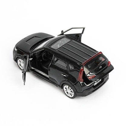 Машина металл KIA soul длина 12 см, double, багаж., инерц, черный, кор. Parc technologique dans le cor.2*36шт