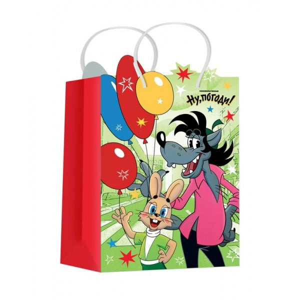 Пакет подарочный креативный СОЮЗМУЛЬТФИЛЬМ ml,190 гр/м2 ЧУДО ПРАЗДНИК в кор.10*12шт