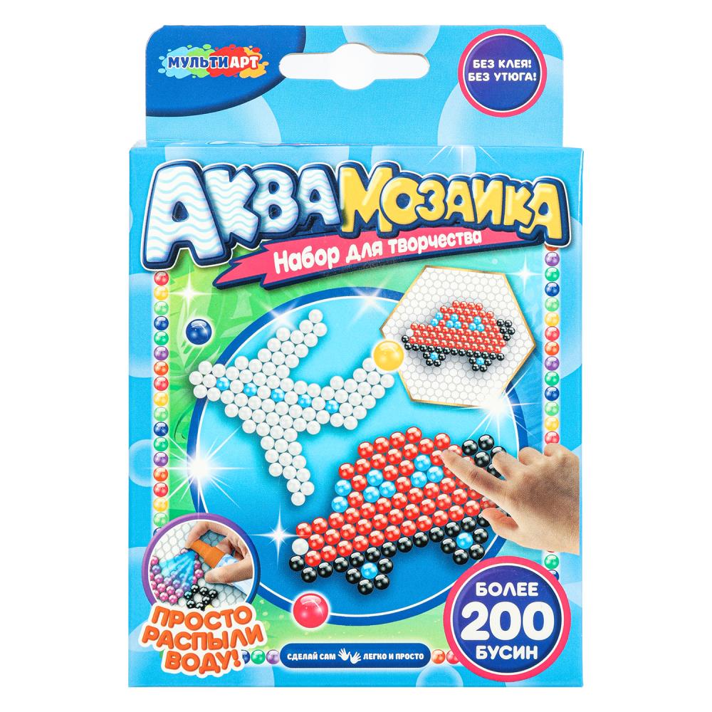 Аквамозаика 200 бусин САМОЛЕТ et machine МУЛЬТИ АРТ в кор.48шт