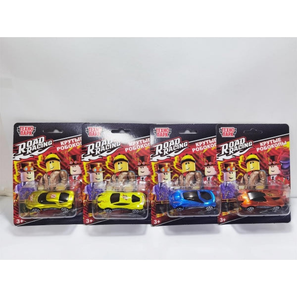 Machine en métal ROAD RACING avec des robots de 7 cm, dans un assortiment, en blister. Parc technologique en cor.2*288шт