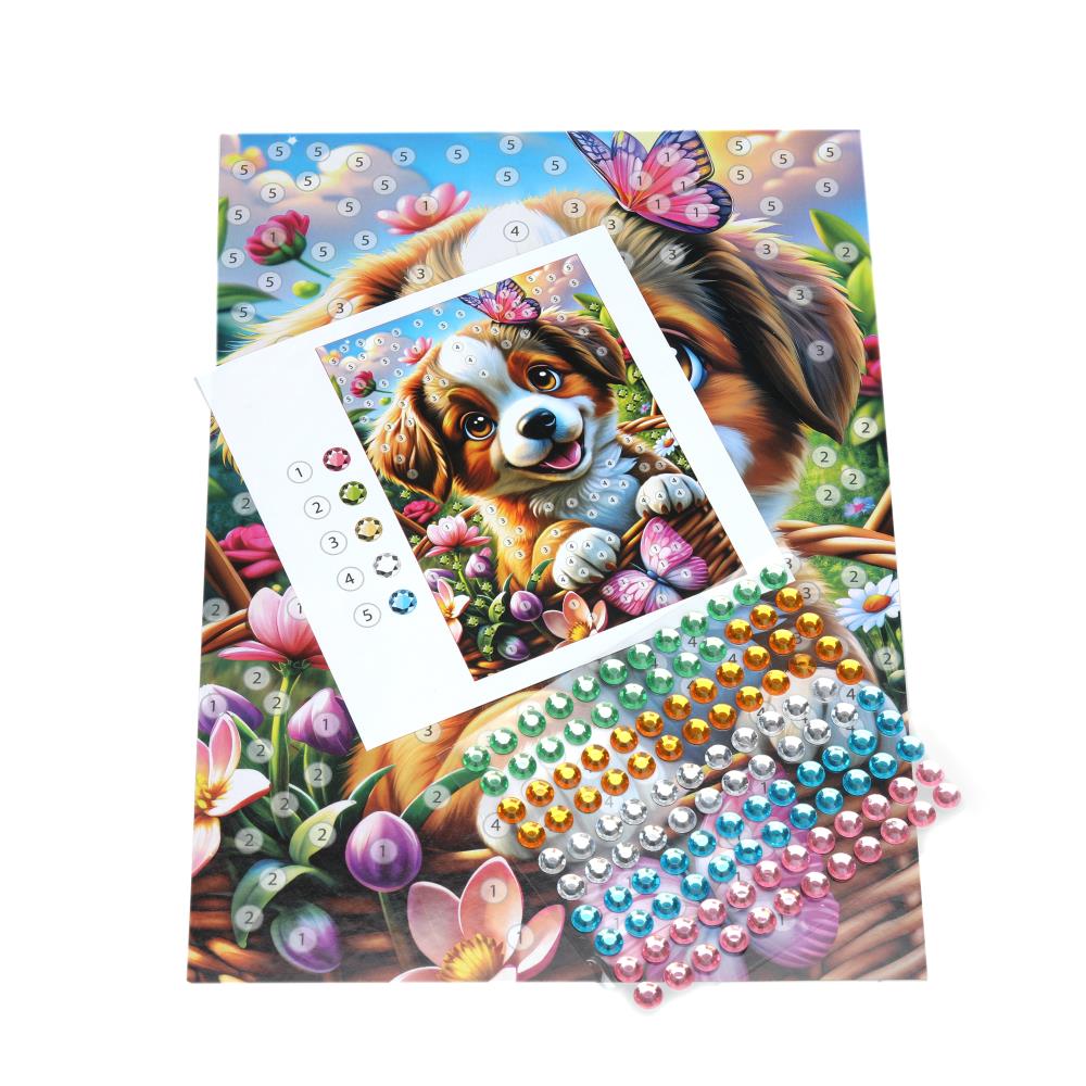 Аппликация стразами в пакете 15*21 МУЛЬТИ АРТ в кор.100шт