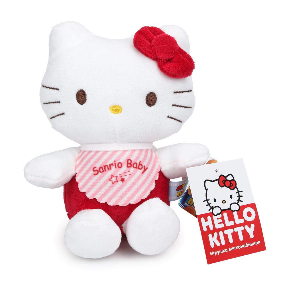 Игрушка мягкая Kuromi San RIO hellou Kitti 17см без чипа, в упаковке "МУЛЬТИ-ПУЛЬТИ"