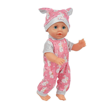 Пупс озвуч 25см, пьет, писает, закр. verres, 4 axes, 50 pièces КАРАПУЗ в кор.24шт