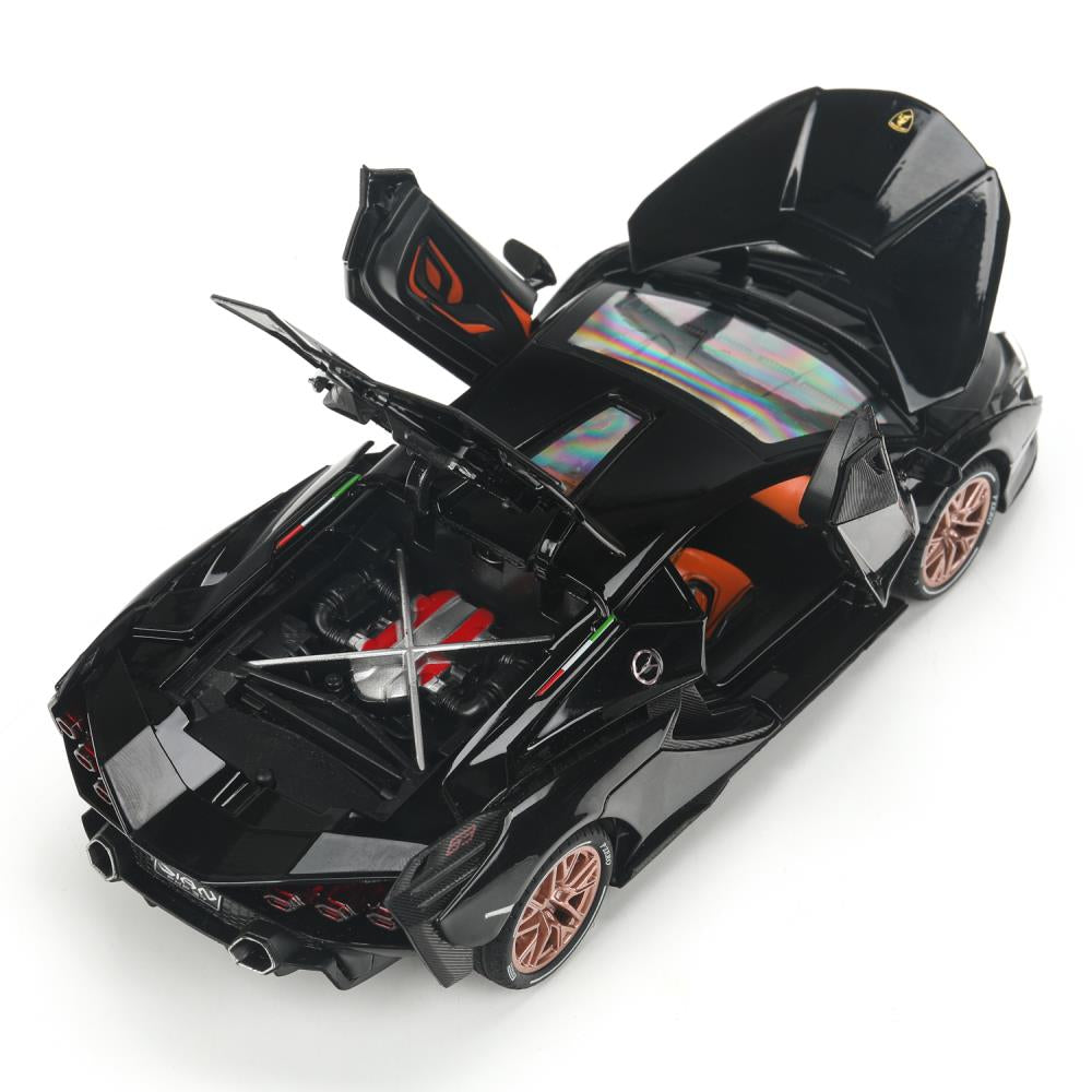 Машина металл свет-звук lamborghini sian, 20,8 см, двери, багажник, коробка Технопарк в кор.18шт