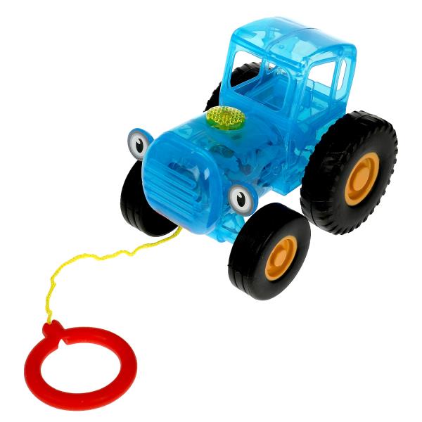 Каталка СИНИЙ ТРАКТОР 20 песен,загадок,звуков.прозрачный пластик.свет.кор.бат. Умка в кор.72шт