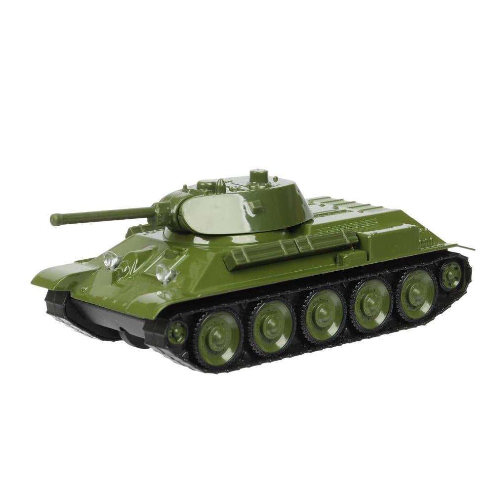 Машина металл УРАЛВАГОНЗАВОД Т-90 ТАНК т-34 12 см, инер,башня, зеленый, кор. Технопарк в кор.2*32шт