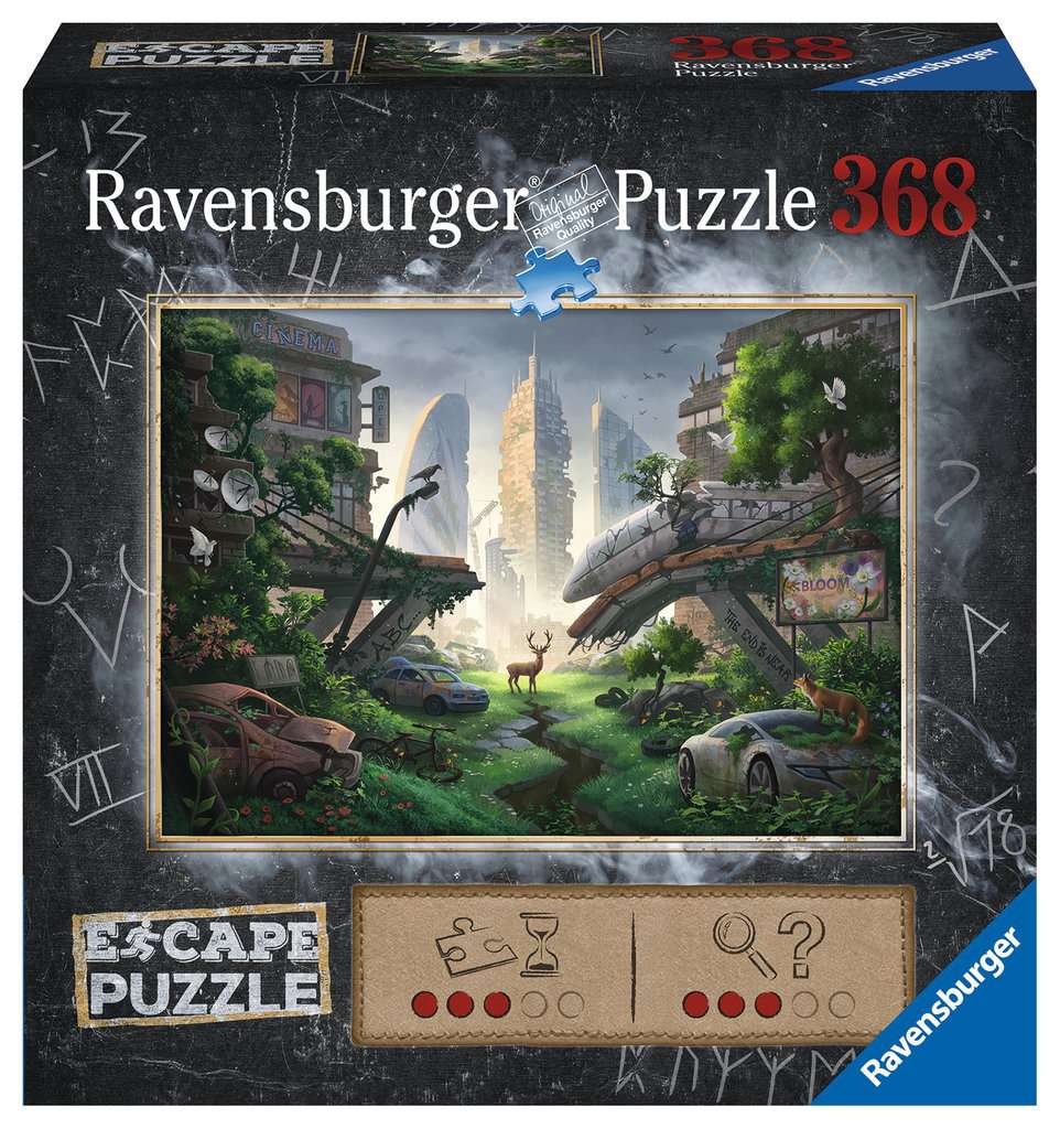 Ravensburger. Пазл-квест 368 "Опустошенный город" арт.17279