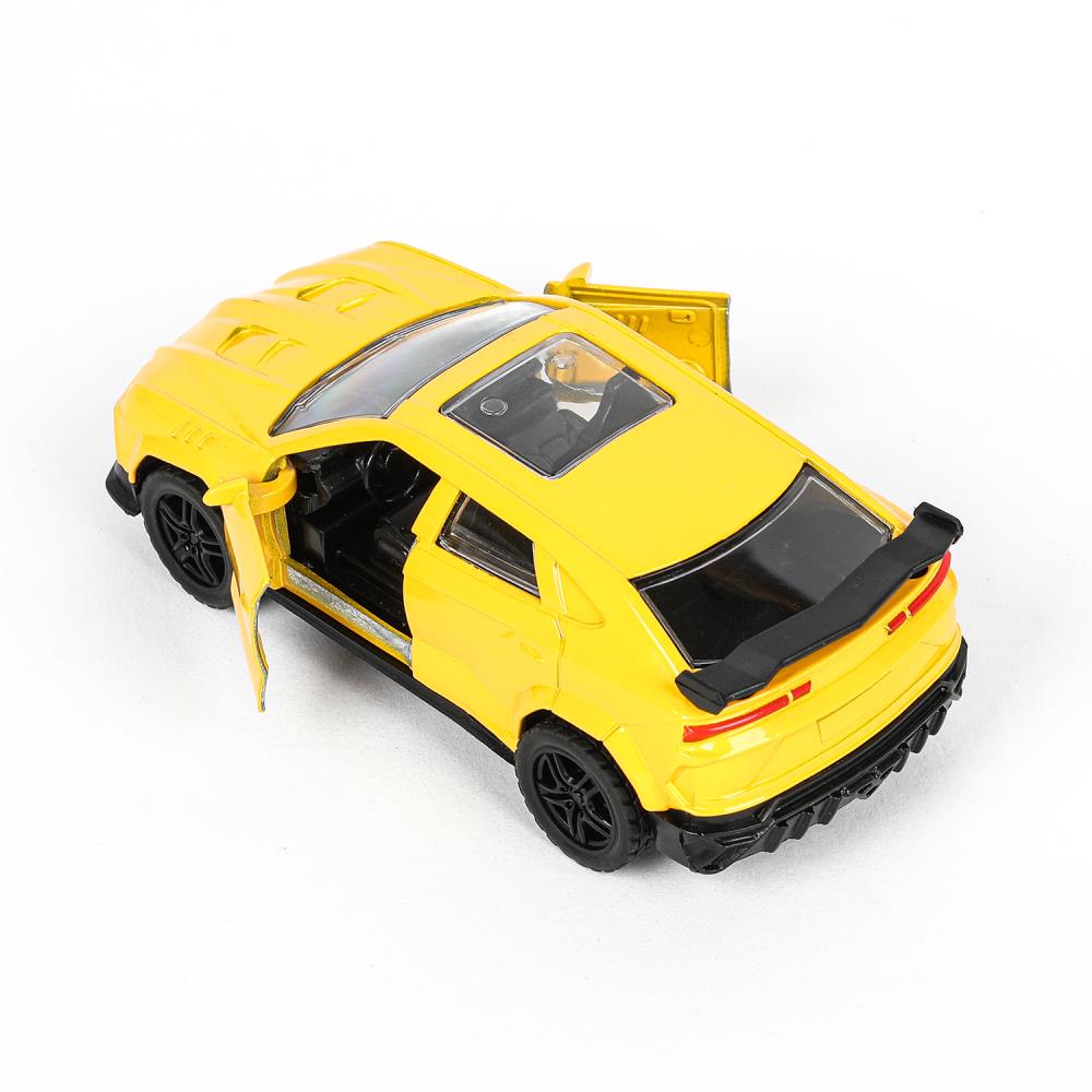 Машина металл свет-звук lamborghini urus 12см,св/зв, двер.инерц.,кор. Технопарк в кор.2*48шт
