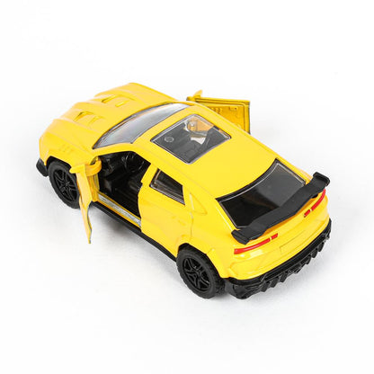 Машина металл свет-звук lamborghini urus 12см,св/зв, двер.инерц.,кор. Технопарк в кор.2*48шт