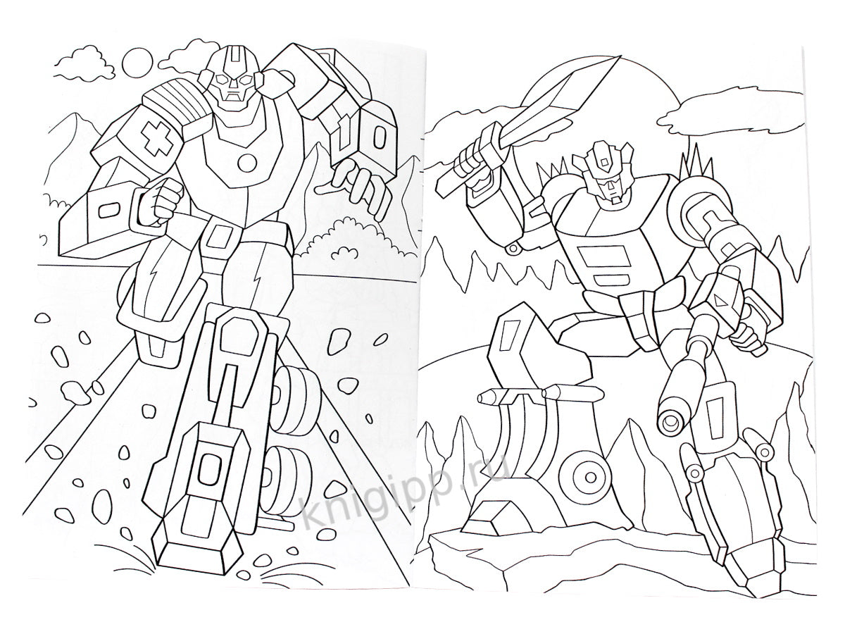 РАСКРАСКА А5 эконом. РОБОТЫ