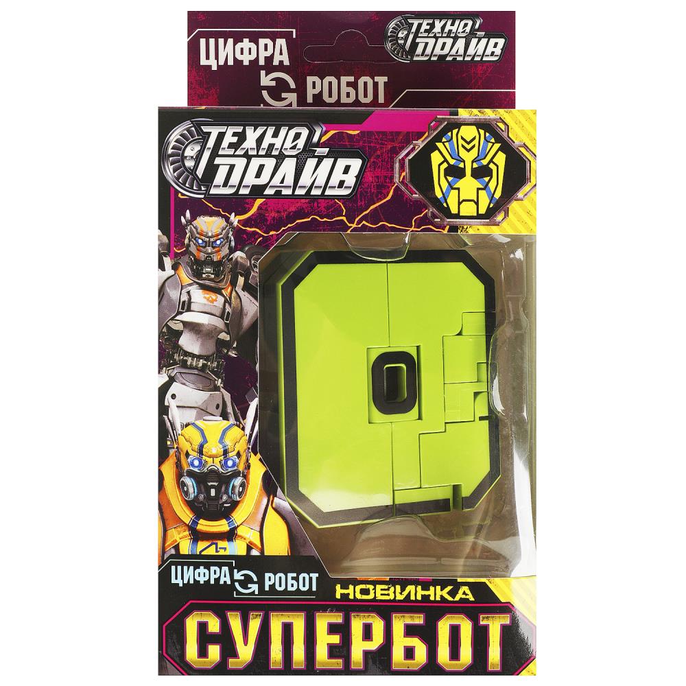 Transformateur de robot en cifrou 0, cor.10,5*19*6 cm, ТЕХНОДРАЙВ en cor.150шт