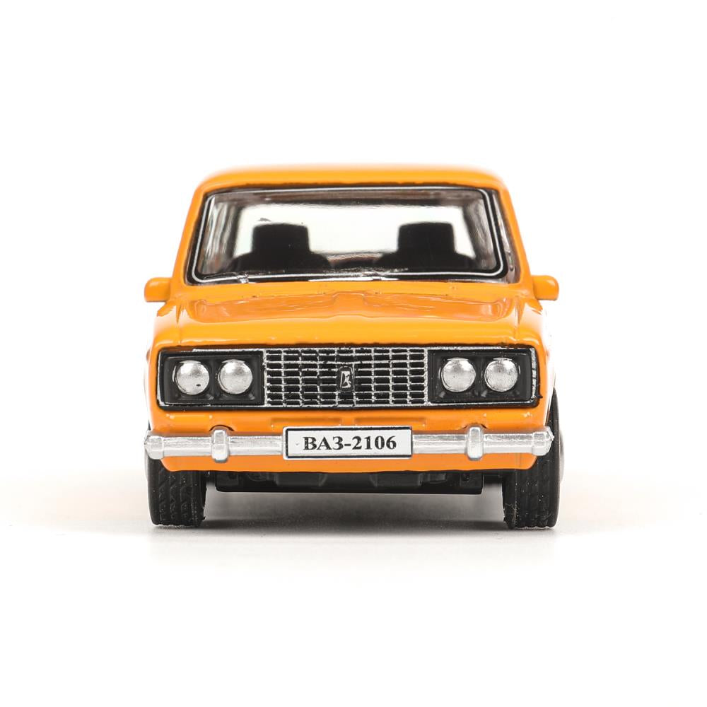 Машина металл LADA lada 2106 длина 10,5 см, инерц, оранжевый, кор. Технопарк в кор.2*36шт