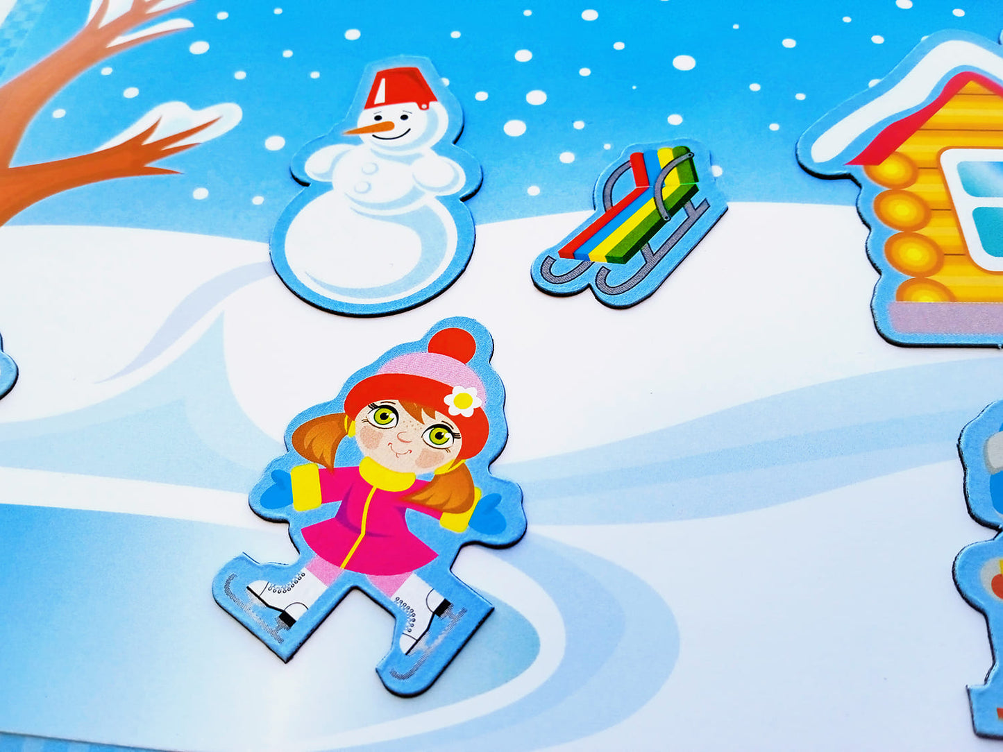 Игра магнитная "Времена года" Серия Магнитные истории (европодвес)