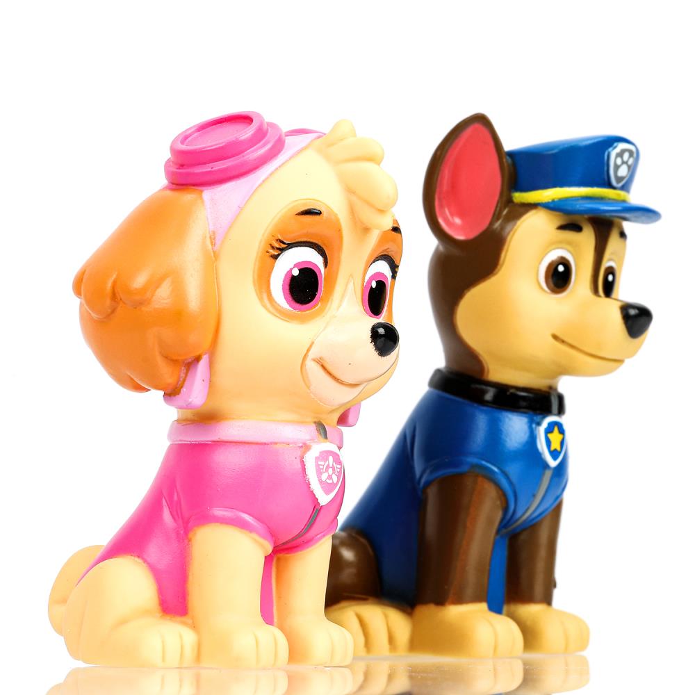 LXCHASE-SKY-DOGP-NW Игрушка для ванны Чейз и Скай 10 см Щенячий Патруль 2 шт. в сетке КАПИТОШКА в ко