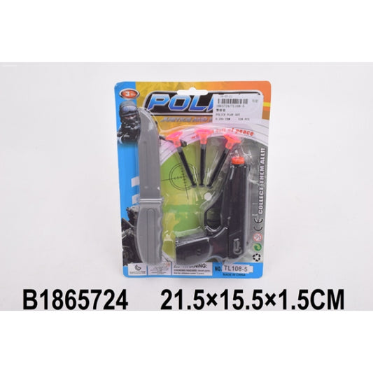 Пистолет с присосками + нож TL108 на карт. в кор.2*264шт