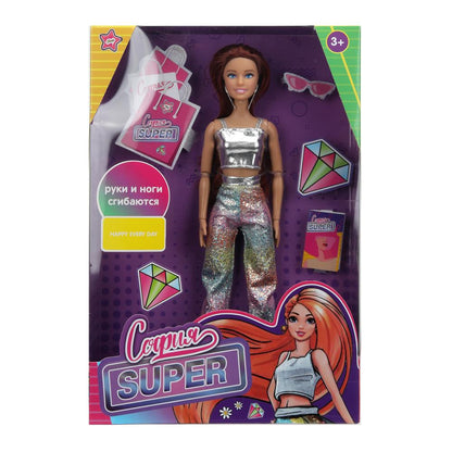 Кукла 29см София, руки и ноги сгиб., кор. КАРАПУЗ в кор.24шт