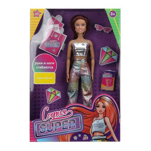 Кукла 29см София, руки и ноги сгиб., кор. КАРАПУЗ в кор.24шт