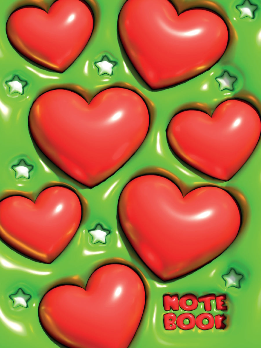 MyArt. БЛОКНОТ в клетку 3D. Сердца