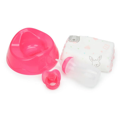 Пупс озвучка Шаинский музыка 25 см, пьет, пишет, закр. глазки, 4 акс КАРАПУЗ в кор.24шт