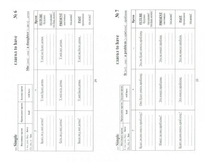 Английский язык:120 тренир.табличек на to have