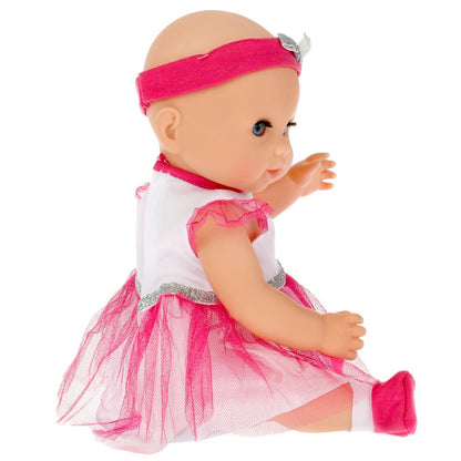 Карапуз. Пупс "Кукутики. Лерочка" 40см функциональный пьет, писает, моргает, арт.BAE-6099-C-POTTY-RU