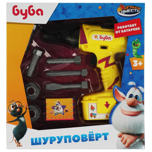 Шуруповерт БУБА кор.25,5*27*6,5см ИГРАЕМ ВМЕСТЕ в кор.2*30шт