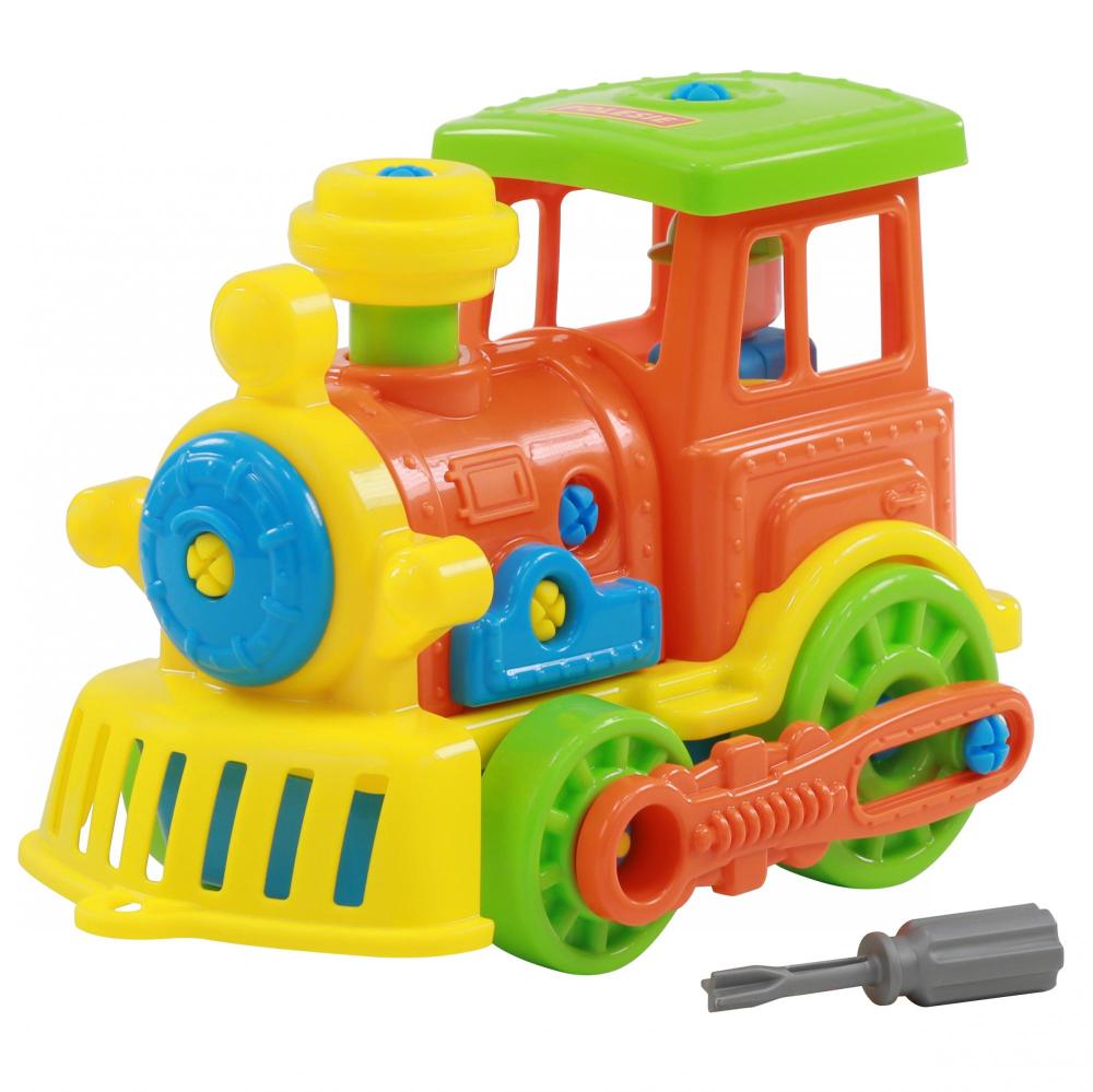 Полесье. Конструктор-транспорт "Паровоз" арт.71255 (48 элементов) (в сеточке) /9