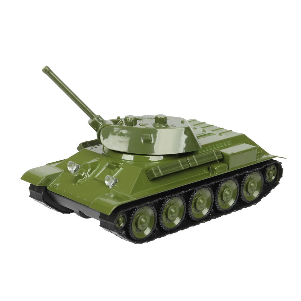 Машина металл УРАЛВАГОНЗАВОД Т-90 ТАНК т-34 12 см, инер,башня, зеленый, кор. Технопарк в кор.2*32шт