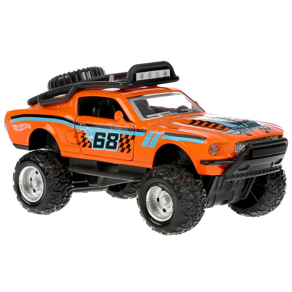 FY628-1 304277 Машина металл свет-звук hot wheels СПОРТКАР, 12,5 см, двери, инерц, кор. Технопарк в