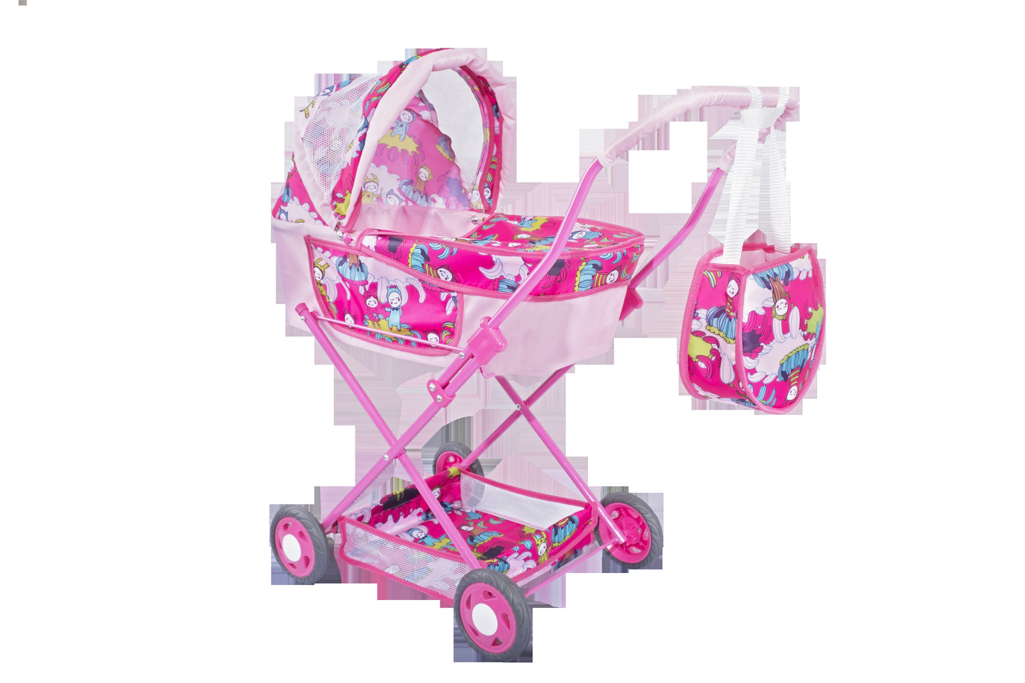 Ясюкевич. Коляска кукольная №4 (металл.) (70*30*63см) (с сумочкой)/8