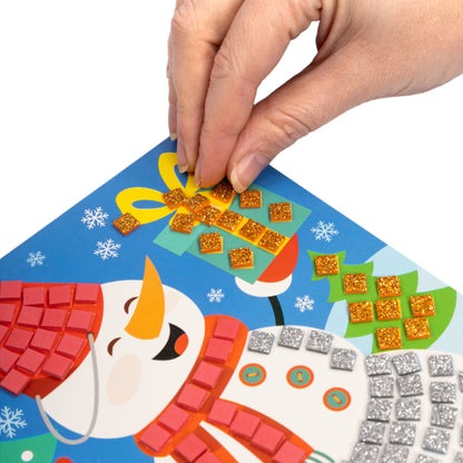 Новый год. Набор для творчества. Аппликация "Снеговик"