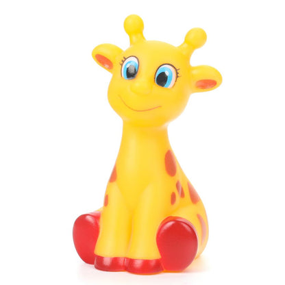 Игрушка пластизоль для ванны жираф, в сетке КАПИТОШКА в кор.2*144шт