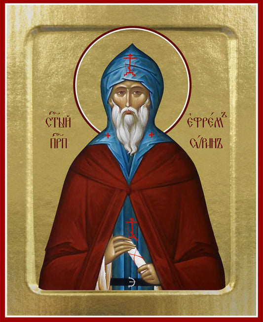 Икона Ефрема Сирина, преподобного (на дереве): 125 х 160