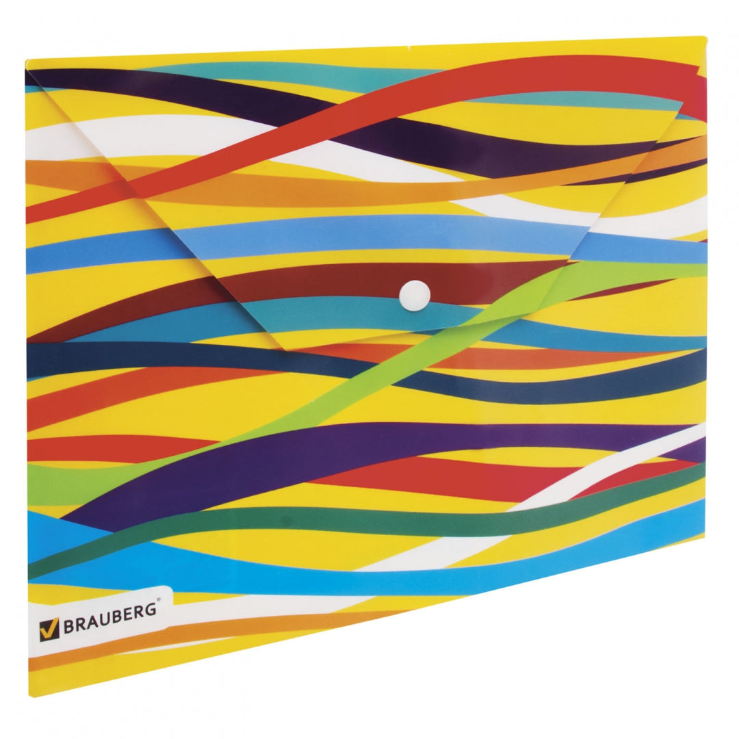 Папка-конверт с кнопкой и рисунком А4 (221426)