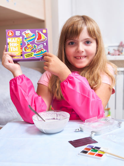 04486 Магниты из гипса под роспись "Кораблики"